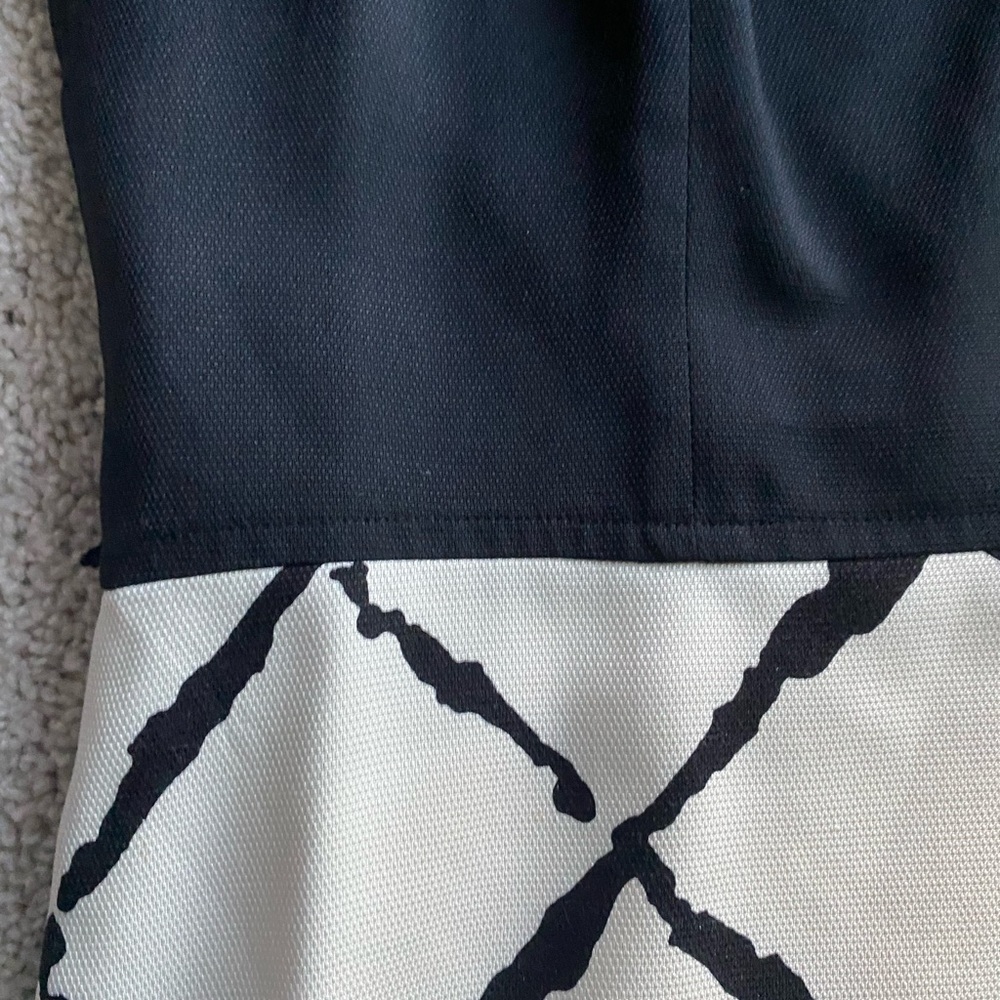 Cream and black dress. - Picture 6 of 6